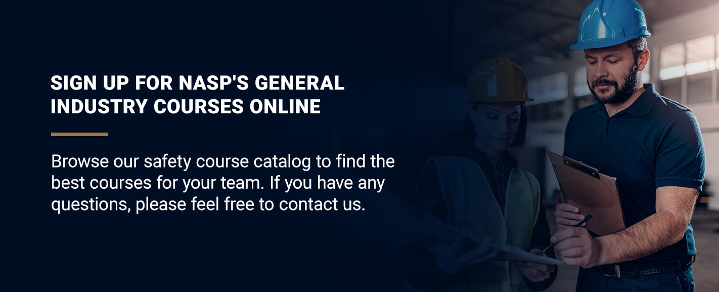Sign up for NASP's General Industry Courses